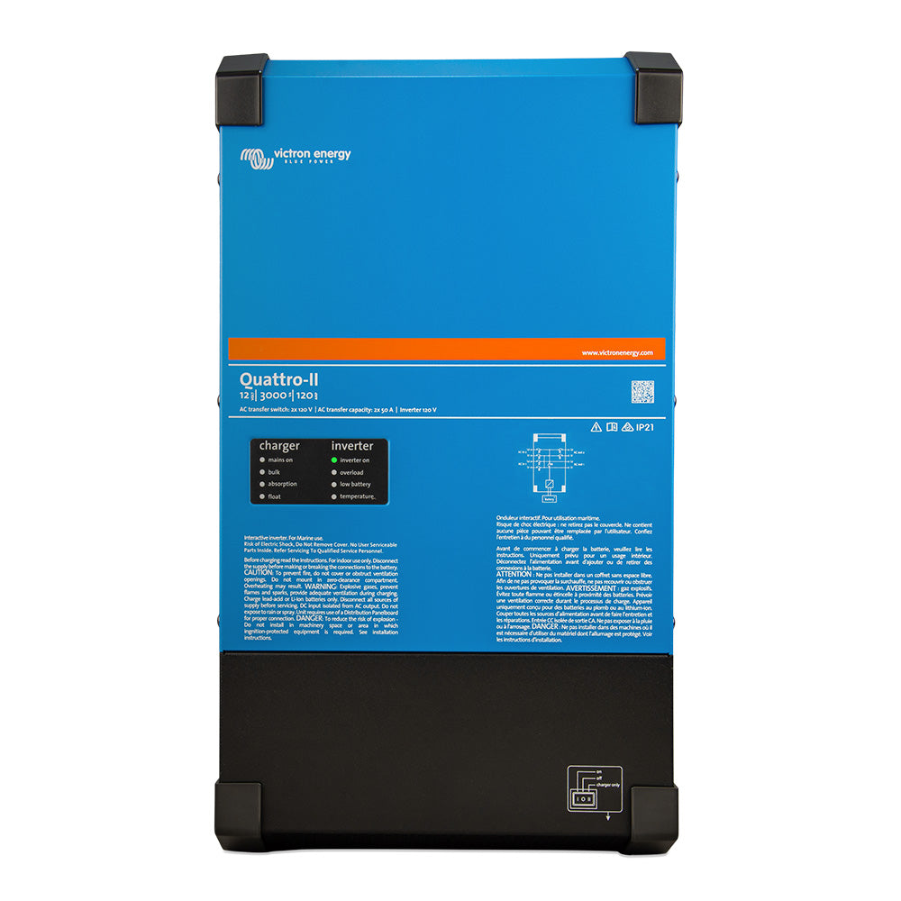 Victron Energy, Victron Quattro-II - 24/3000 - 70-50/50 - 2X 120V