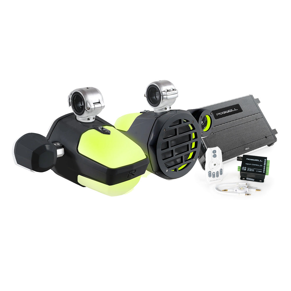 Roswell Marine, Roswell R1 Pro Marine Audio Package - Black