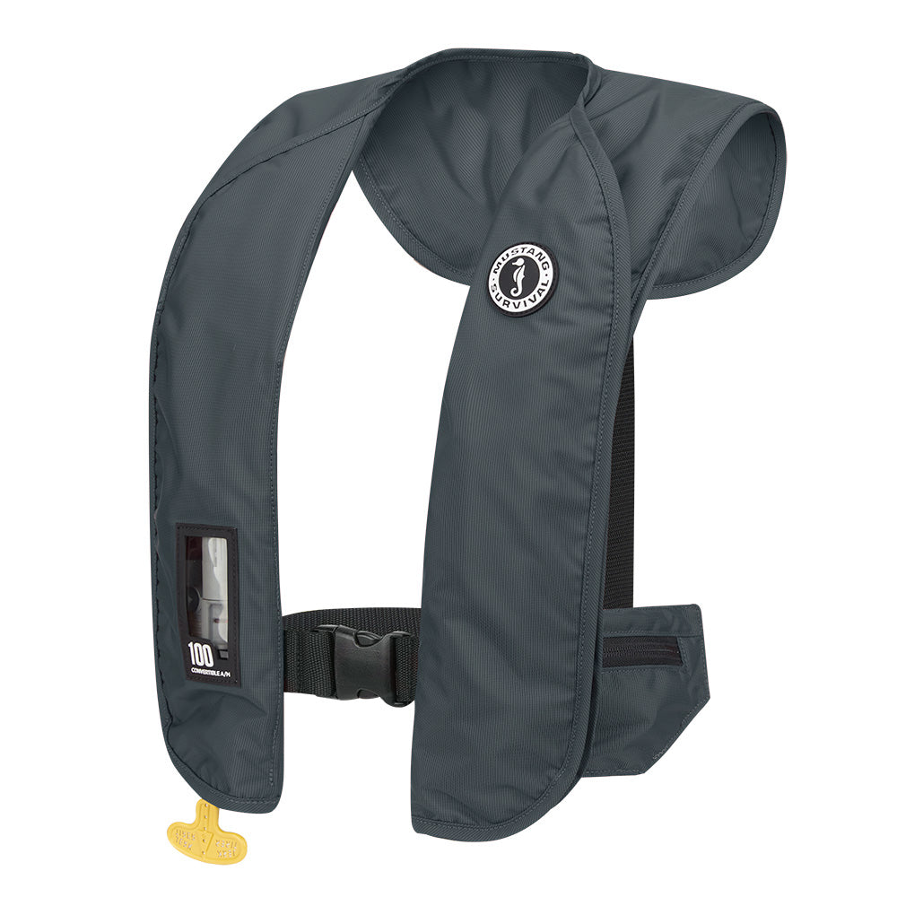 Mustang Survival, Mustang MIT 100 Convertible Inflatable PFD - Admiral Grey