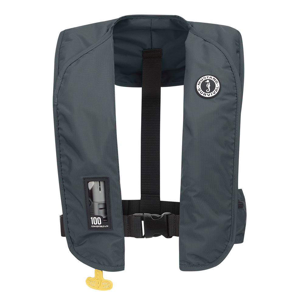 Mustang Survival, Mustang MIT 100 Convertible Inflatable PFD - Admiral Grey