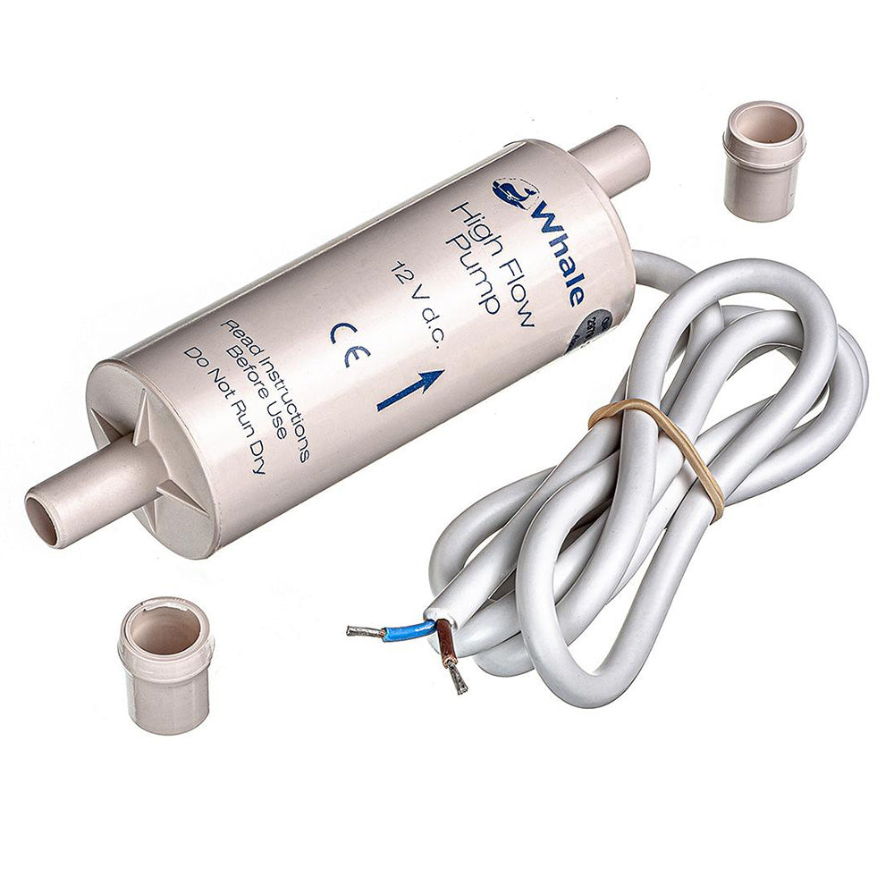 Whale Marine, Whale Inline Booster High Flow Electric Galley Pump - 12V