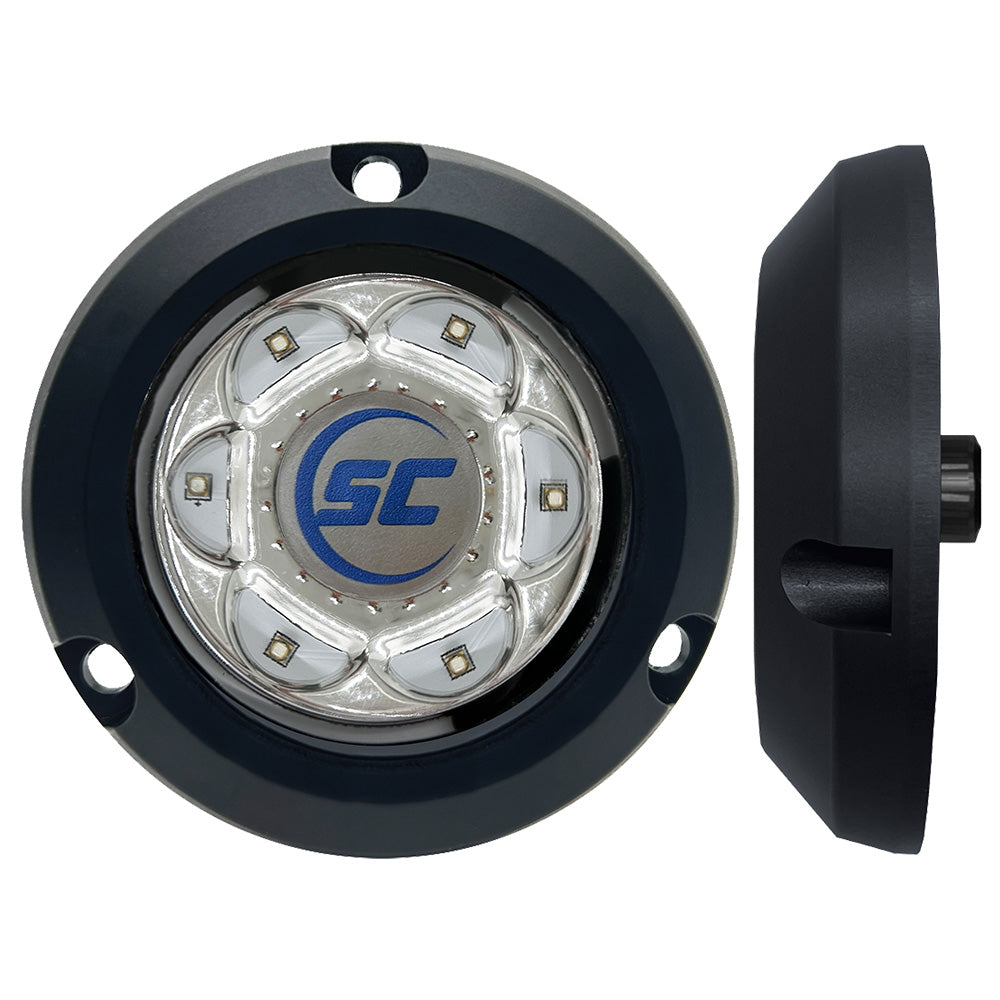 Shadow-Caster LED Lighting, Shadow-Caster SC2 Series Polymer Composite Surface Mount Underwater Light - Bimini Blue