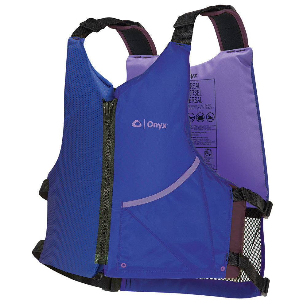 Onyx Outdoor, Onyx Universal Paddle PFD Life Jacket - Adult - Blue/Purple