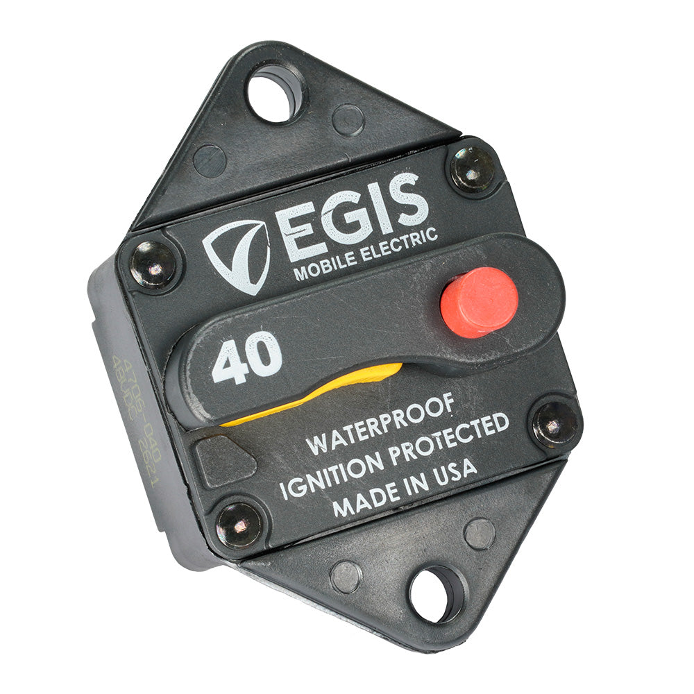 Egis Mobile Electric, Egis 40A Panel Mount Circuit Breaker - 285 Series