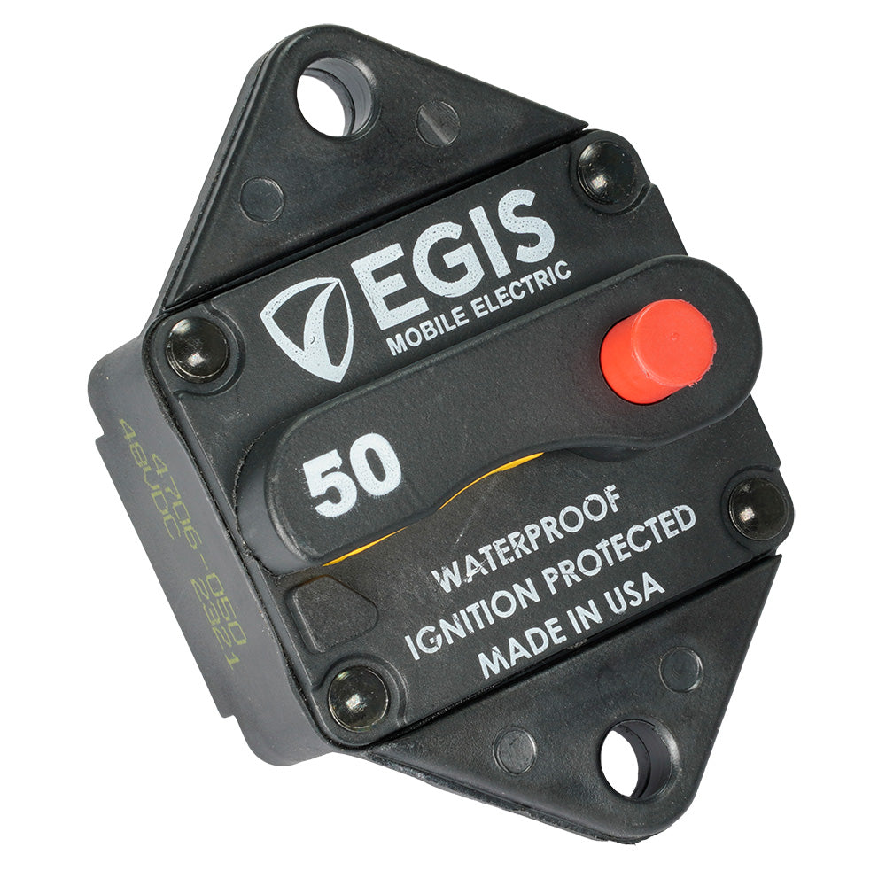 Egis Mobile Electric, Egis 50A Panel Mount Circuit Breaker - 285 Series