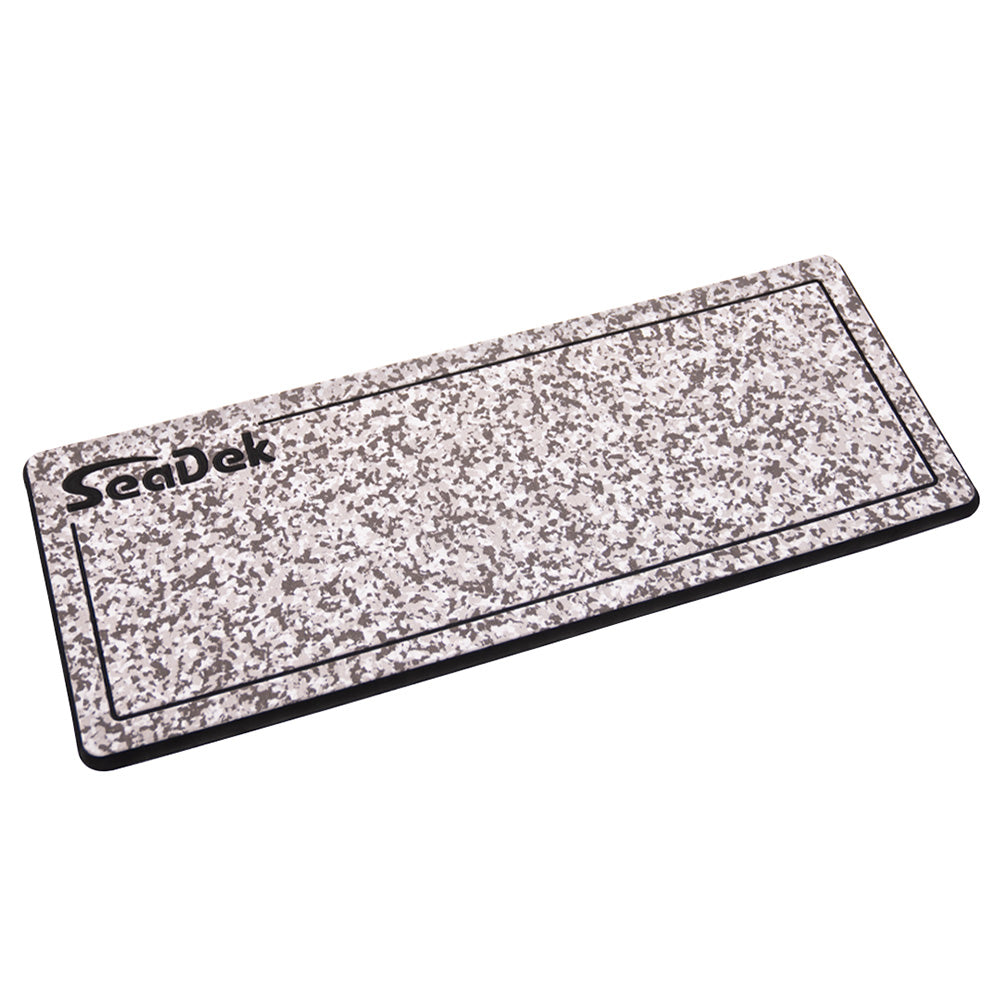 SeaDek 16” x 39" 20mm Dual Density Large Helm Pad w/SeaDek Logo - Brushed Texture - Snow Camo/Black (406.4mm x 990.6mm