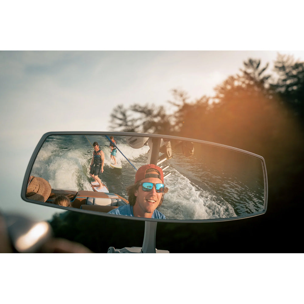 PTM Watersports VR-140 Elite Mirror - 6” x 20” - 140 Degree View - Black