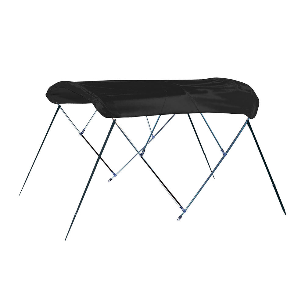 Carver by Covercraft, Carver 4 Bow 8' Pontoon Bimini Top w/Boot - Black Acrylic
