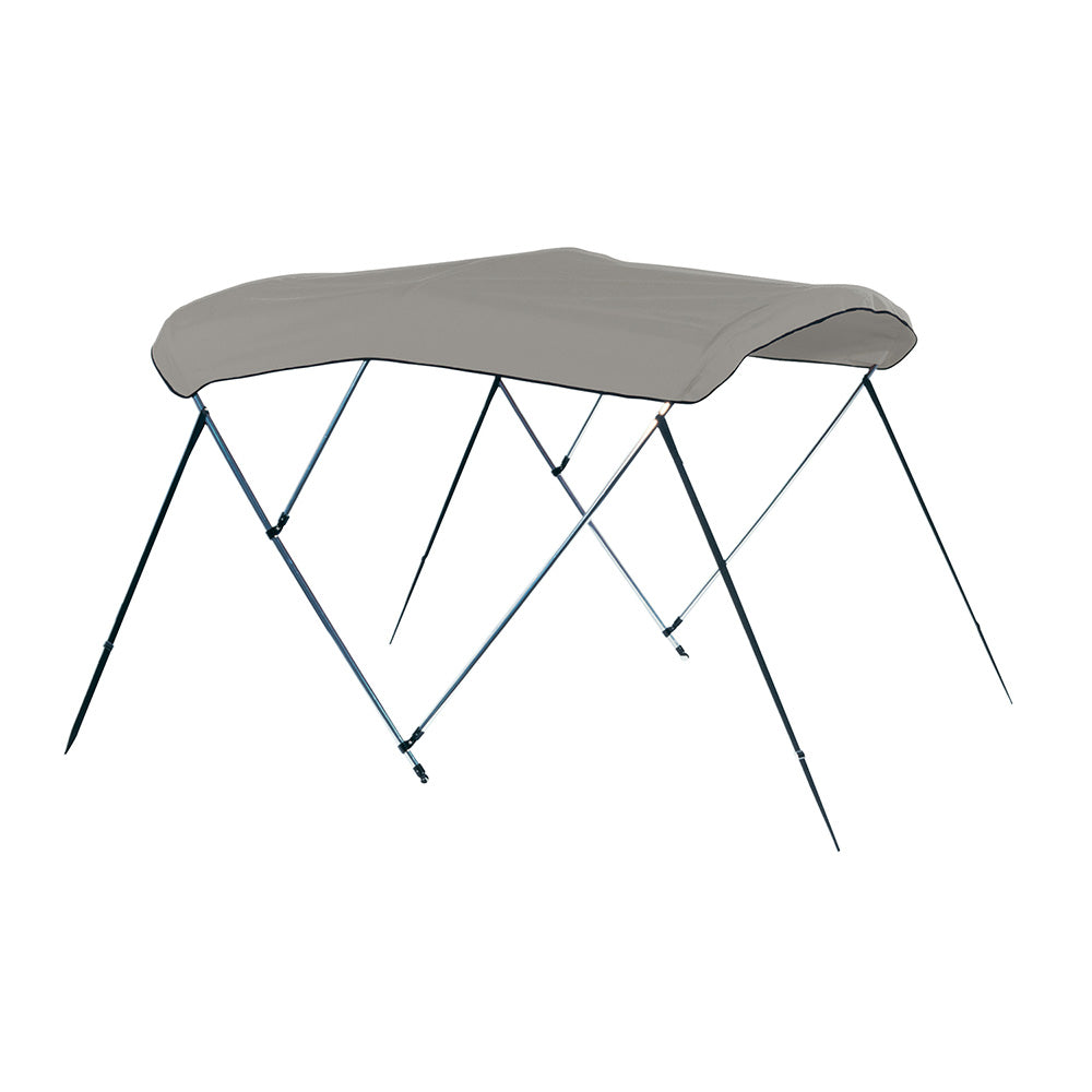 Carver by Covercraft, Carver 4 Bow 8' Pontoon Bimini Top w/Boot - Cadet Grey Acrylic