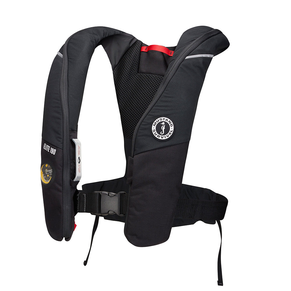 Mustang Survival, Mustang Elite 190 Offshore Inflatable PFD - Black
