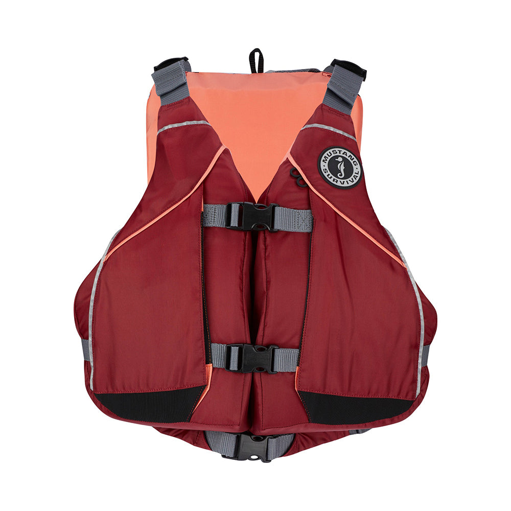 Mustang Survival, Mustang Women's Moxie Foam Life Vest - XS/S - Merlot/Coral