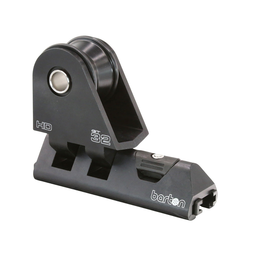 Barton Marine, Barton 32mm HD Pin Genoa Car Heavy Duty w/Plunger Stop - Black