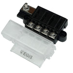 Egis Mobile Electric, Egis RT Fuse Block - 4 Circuit w/Cover
