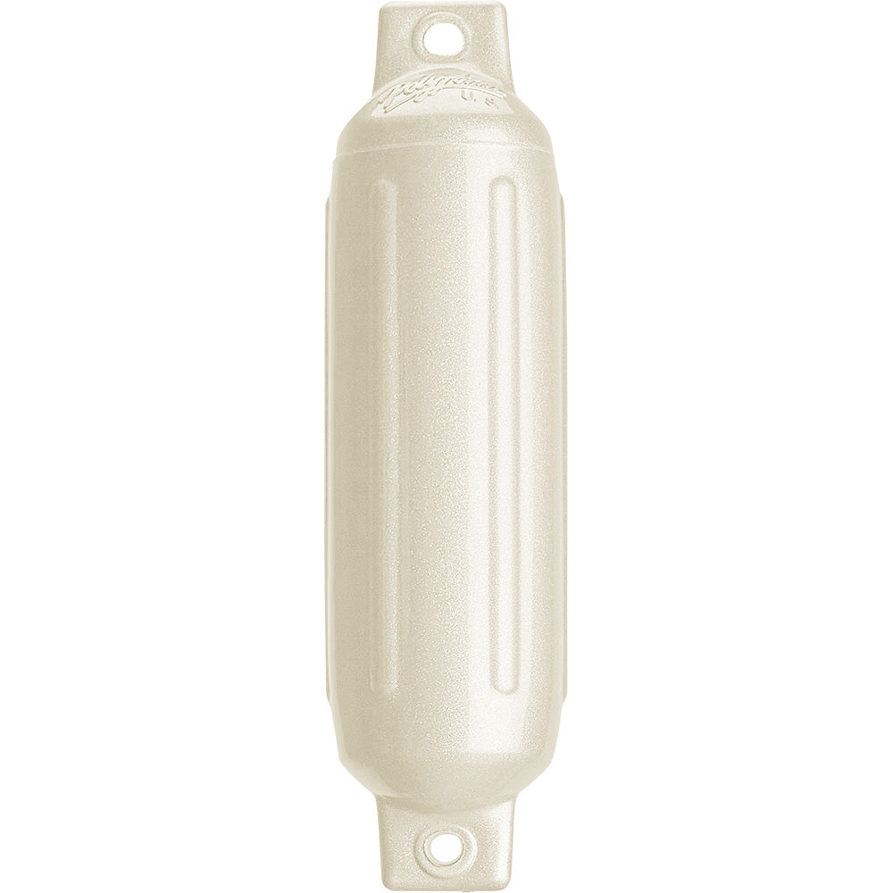 Polyform U.S., Polyform G-1 Twin Eye Fender 3.5" x 12.8" - Metallic White