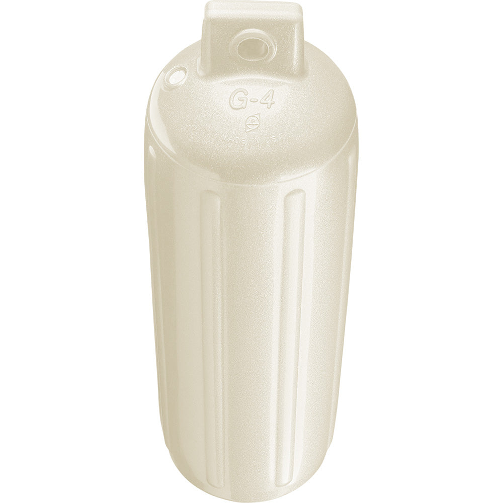 Polyform U.S., Polyform G-4 Twin Eye Fender 6.5" x 22" - Metallic White