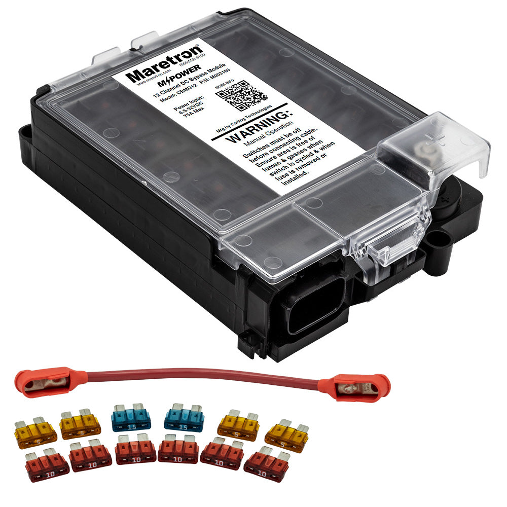 Maretron 12 Circuit Bypass Module NMEA 2K w/Fuse Pack & Jumper Wire