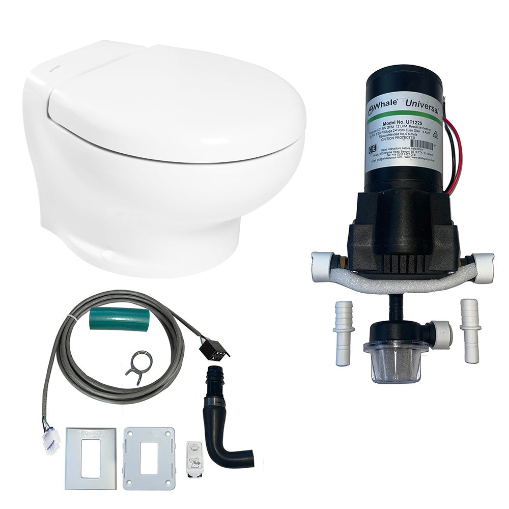 Thetford Marine, Thetford Nano Eco Compact Toilet Raw Water Kit w/Inlet Pump - 24V