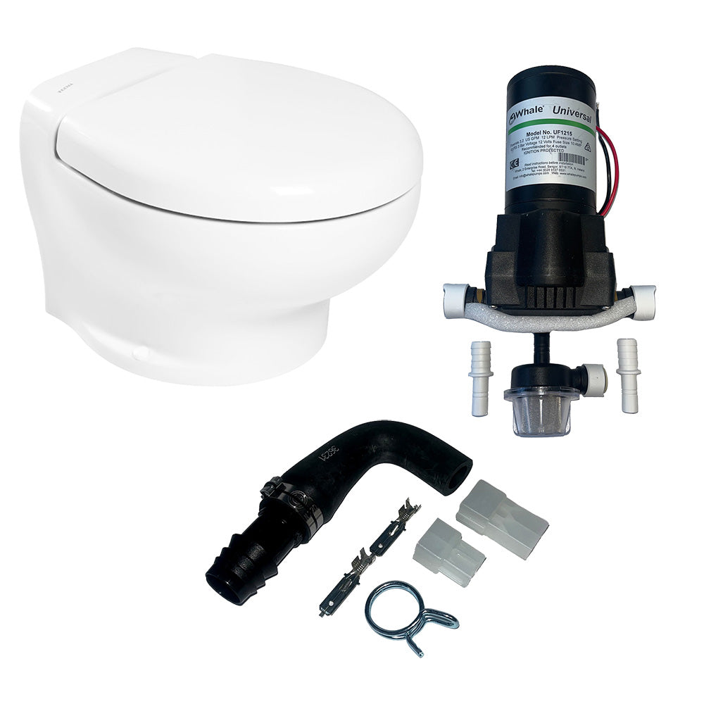 Thetford Marine, Thetford Nano Eco Compact Toilet Raw Water Kit w/Inlet Pump - 12V