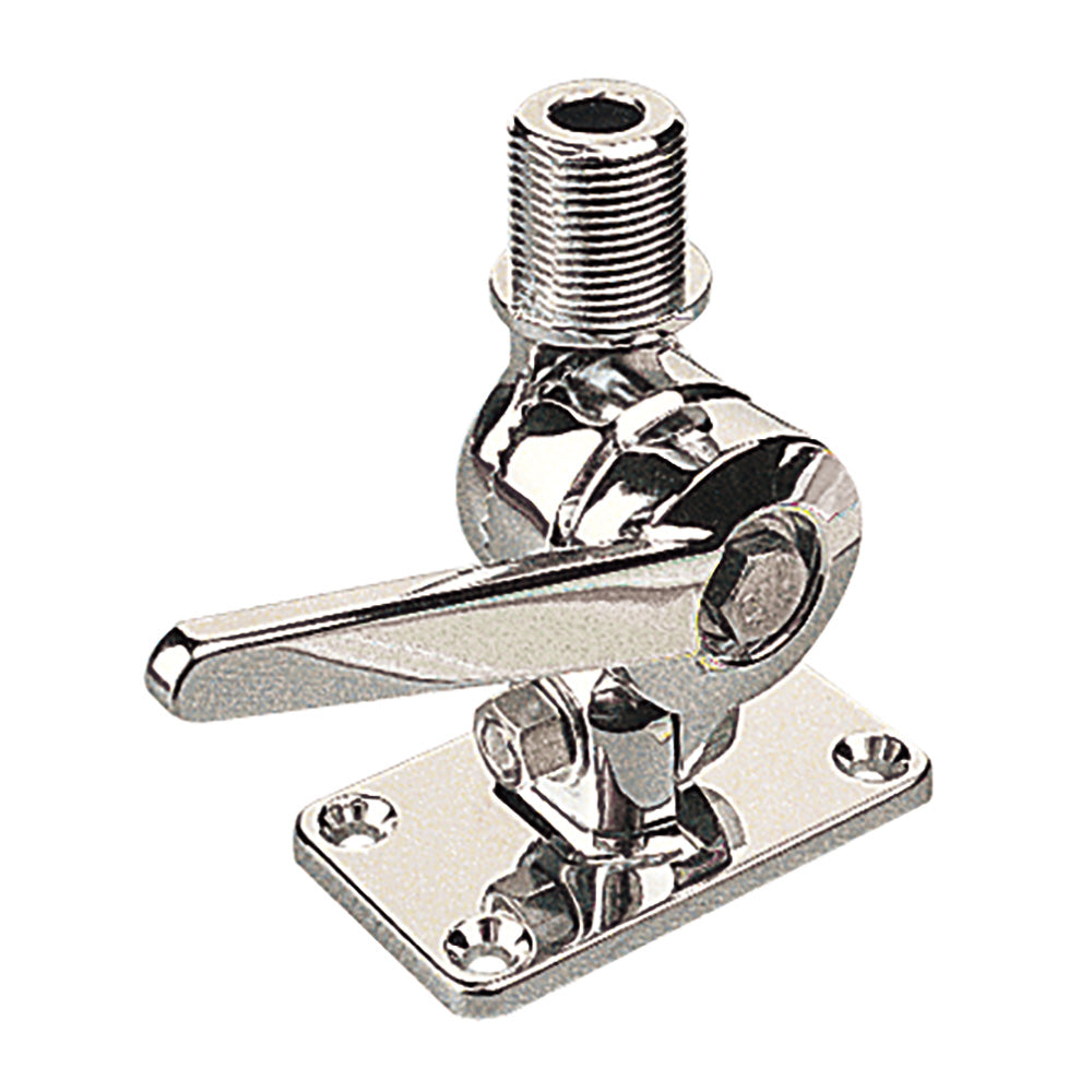 Sea-Dog Adjustable Antenna Base - Die Cast Zinc Chrome Plated