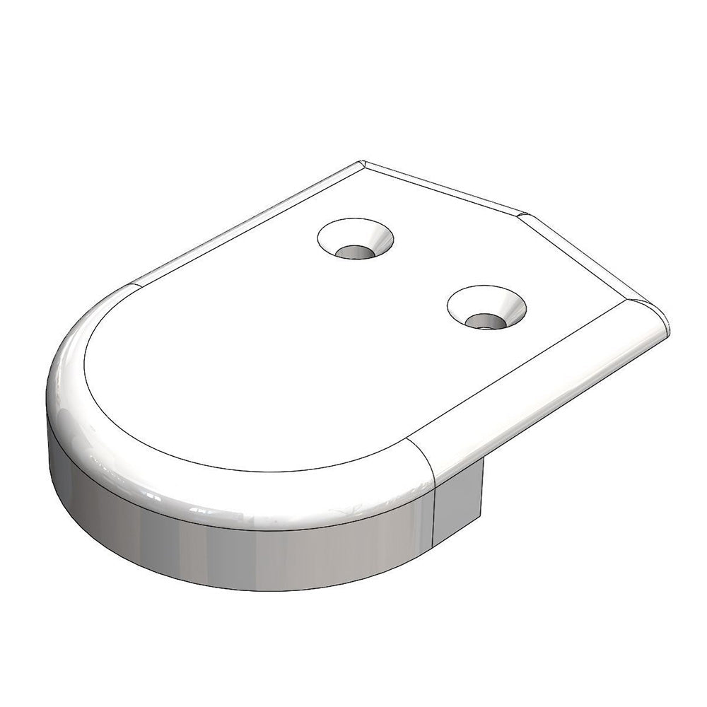 TACO Marine, TACO 2" Rub Rail End Cap - White