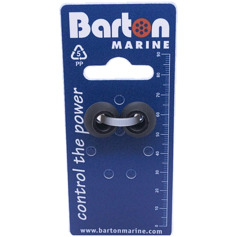 Barton Marine, Barton 4mm Rope Stoppers - Black - Pair