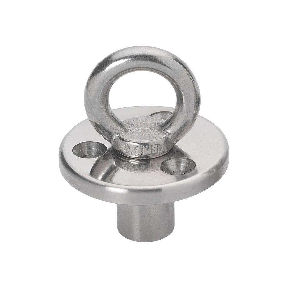 Barton Marine, Barton Deck Plate w/Fixing & Eye w/Blanking Plug - M8 Eye