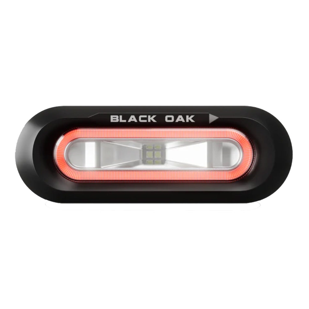 Black Oak LED, Black Oak Low Pro™ Flush - Black Housing - Red LED