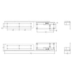 TACO Marine, TACO Command Ratchet Hinge - 18-1/2" - 316 Stainless Steel Polished w/Hard Stop