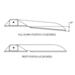 TACO Marine, TACO Command Ratchet Hinge - 18-1/2" - 316 Stainless Steel Polished w/Hard Stop
