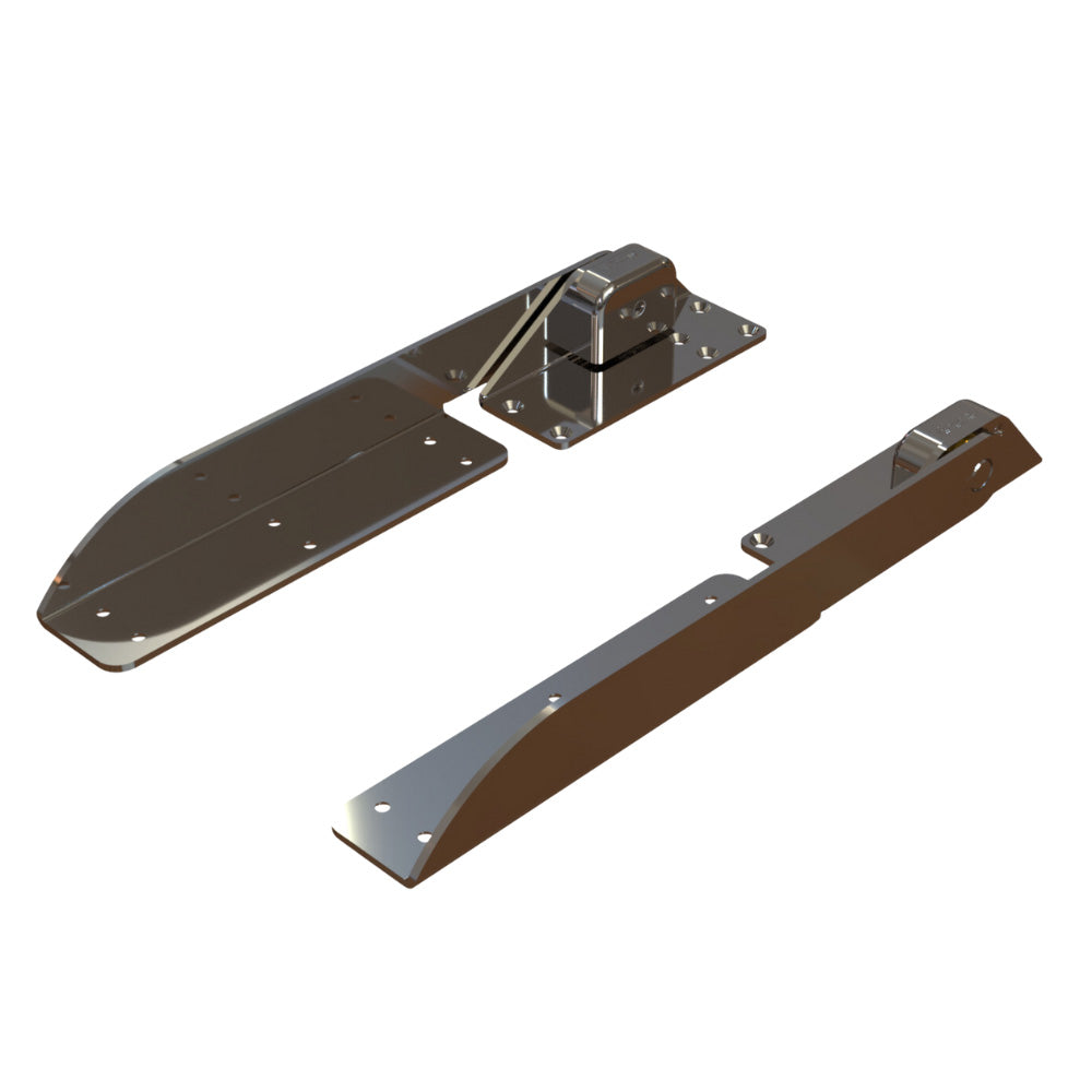 TACO Marine, TACO Command Ratchet Hinge - 18-1/2" - 316 Stainless Steel Polished w/Hard Stop