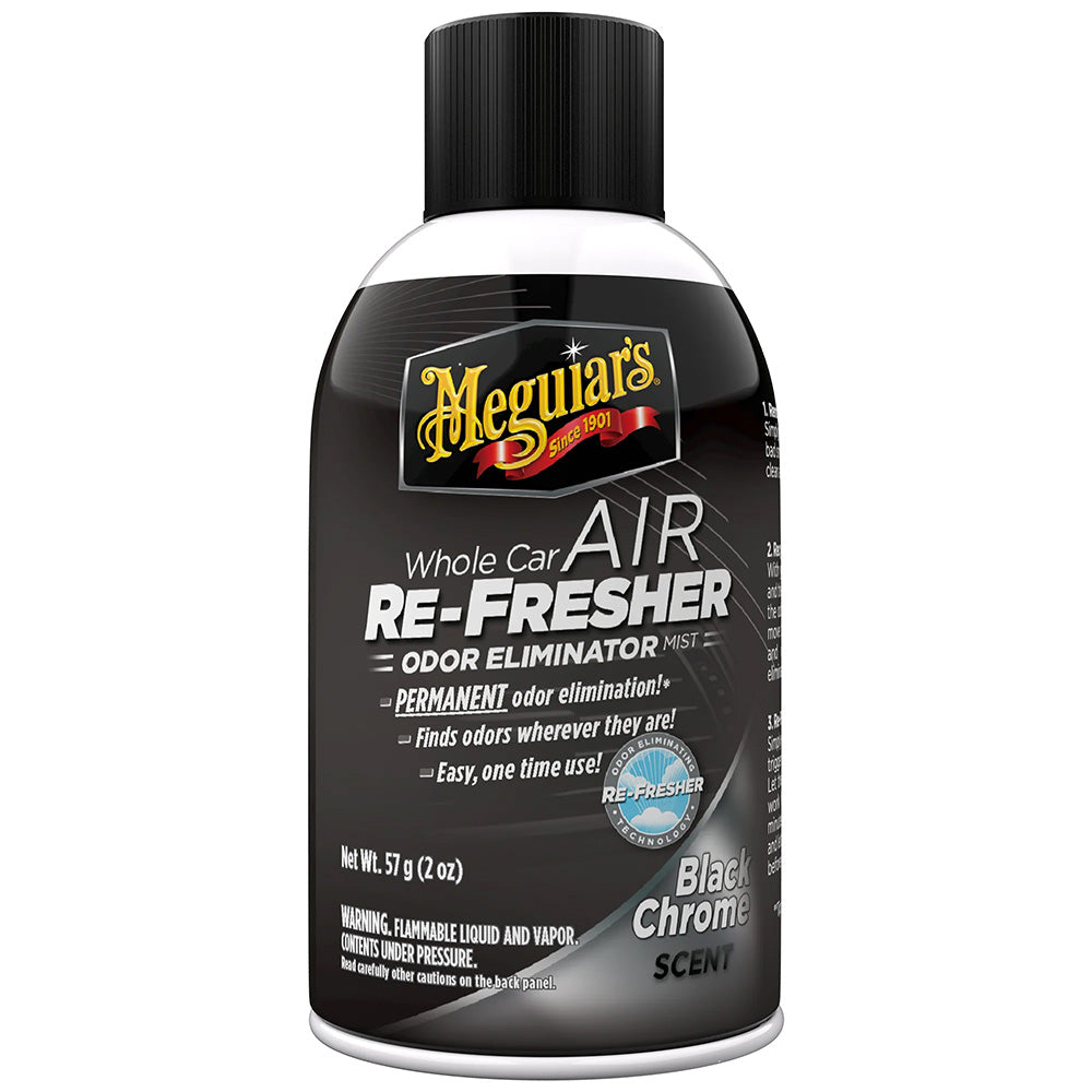 Meguiar's Whole Car Air Refresher Odor Eliminator - Black Chrome Scent