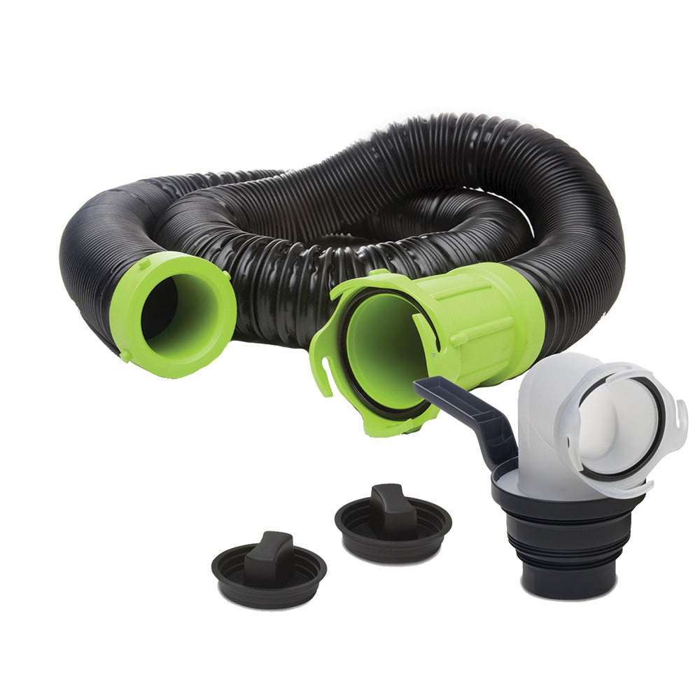 Thetford Marine, Thetford Titan Premium 15' Sewer Hose Kit w/Universal Bayonet Connection & 5-in-1 Sewer Adapter w/Handle