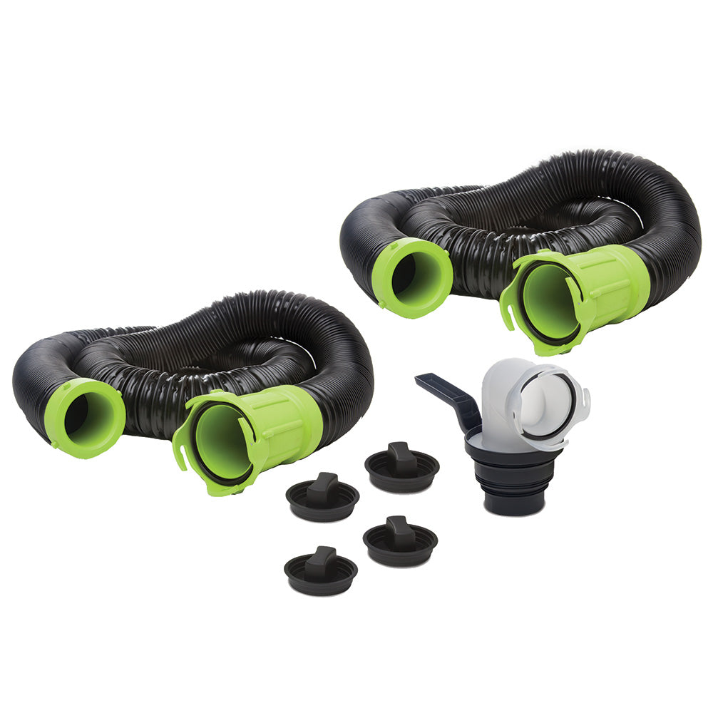 Thetford Marine, Thetford Titan Premium 20' Sewer Hose Kit w/Universal Bayonet Connection & 5-in-1 Sewer Adapter w/Handle