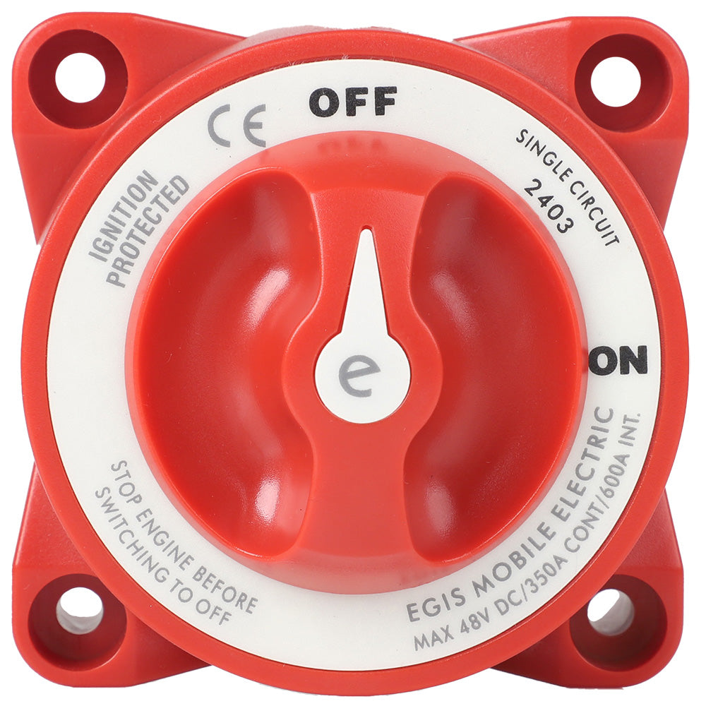 Egis Mobile Electric, Egis E-Series 350A Battery Switch Off/On