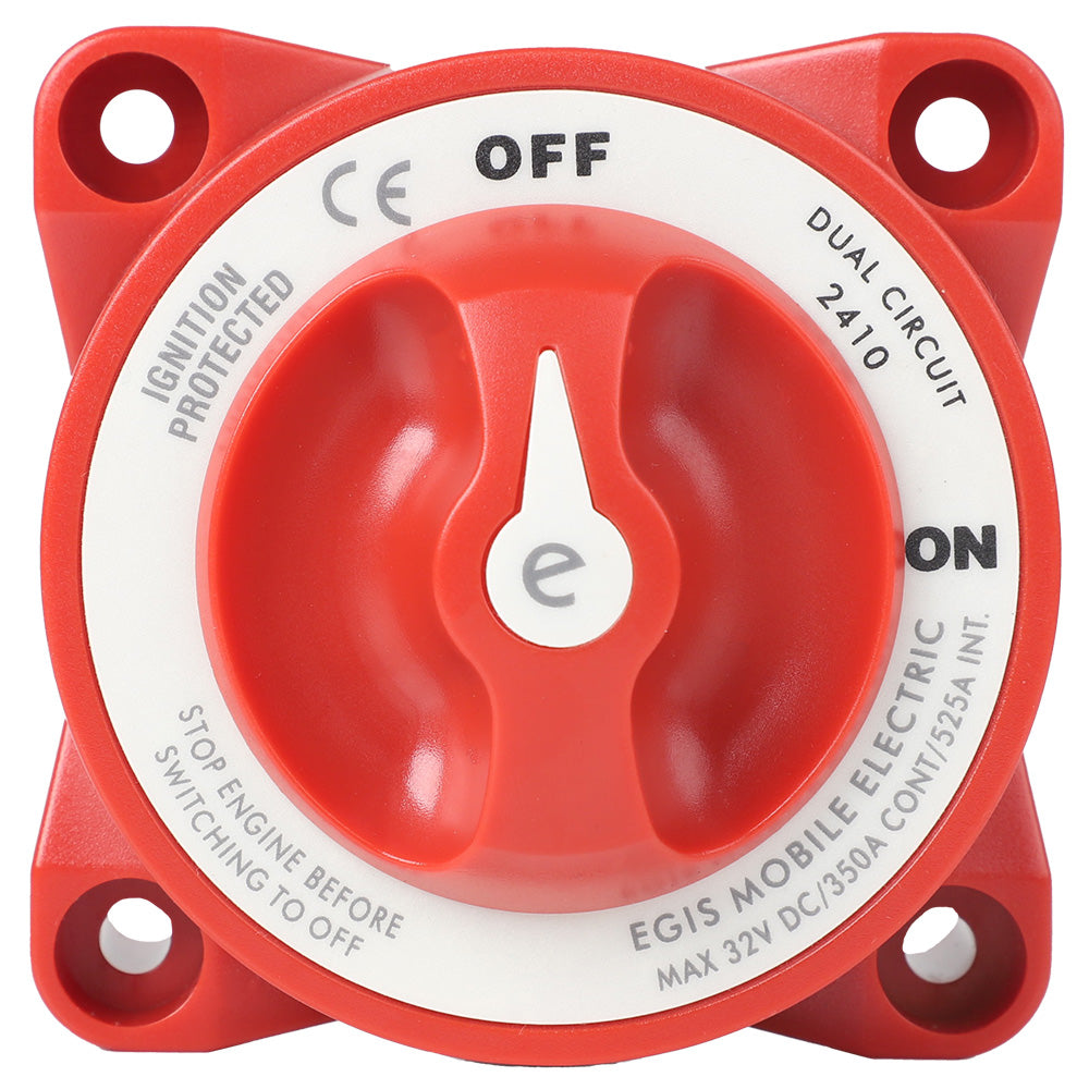 Egis Mobile Electric, Egis E-Series 350A Dual Circuit Battery Switch Off/On