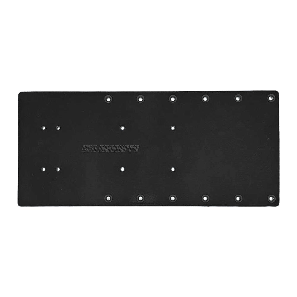 Sea Brackets 18" Straight Trolling Motor Plate - Black