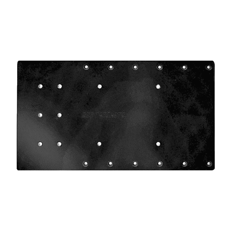 Sea Brackets 18" Straight Trolling Motor Plate f/Minn Kota Quest - Black