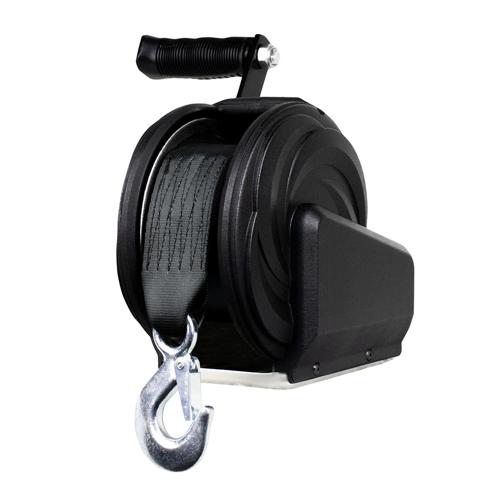 Powerwinch Select Series Winch 1,200lb, 6" Crank Arm - Carbon Black