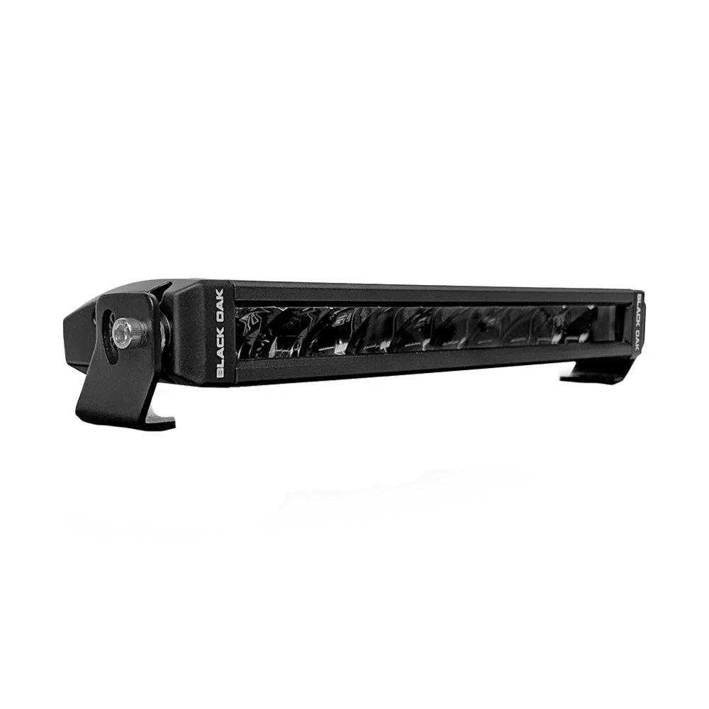 Black Oak LED, Black Oak Single Row Slim 10" 150W Dual Color LED Light Bar - White & Yellow - Combo Beam