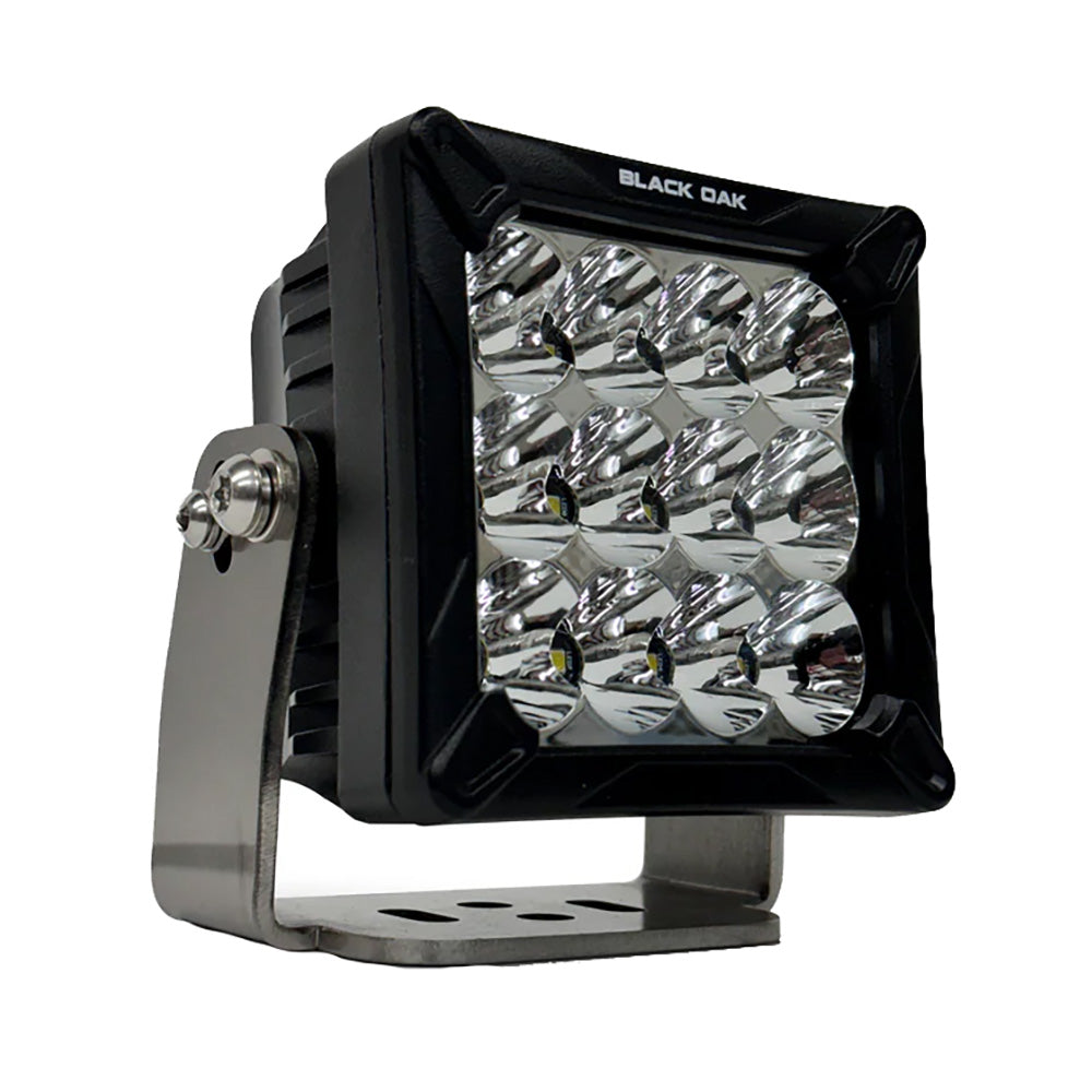 Black Oak LED, Black Oak 4" LED Pod Light - Black Housing - Bracket Mount - 120W - Combo Beam