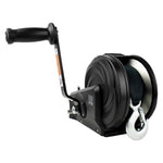Powerwinch Select Series Winch 2,000lb, 2 Speed, 8" Crank Arm - Carbon Black