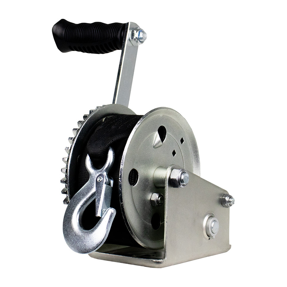 Powerwinch Utility Series Winch 1,600lb, 8" Crank Arm - Zinc