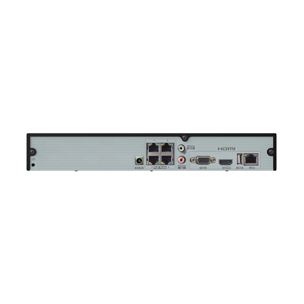 Speco Tech, Speco 4-Channel 4K H.265 NVR w/POE & 1 SATA - NDAA - 2TB