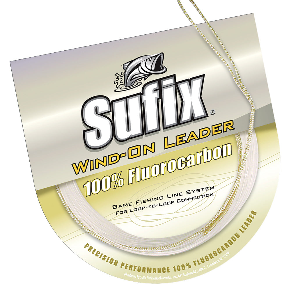 Sufix Wind-On 100% Clear Fluorocarbon Leader - 50lb - 11 yds
