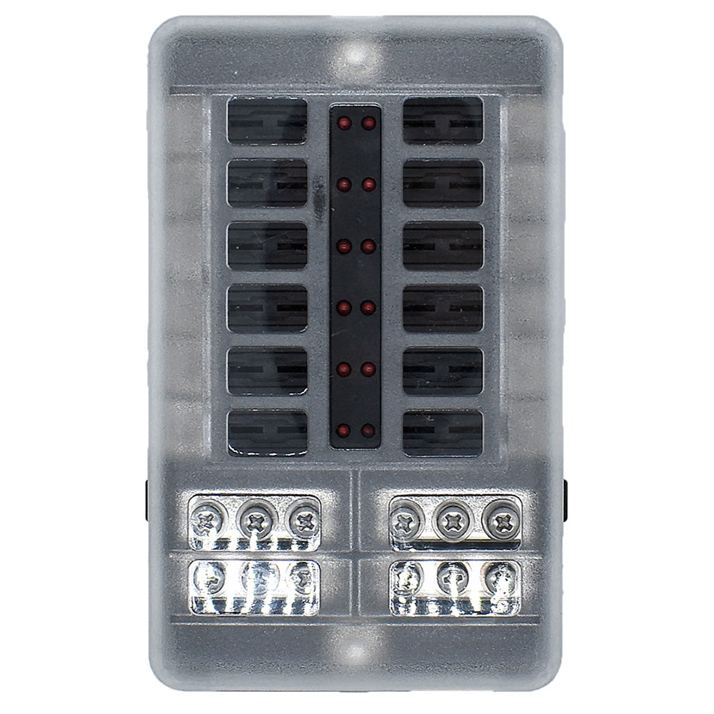 Bluewater 12 Position Fuse Block w/LEDs