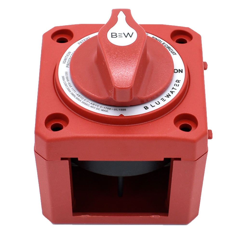 Bluewater On/Off Switch Battery Switch - Surface Mount - Red