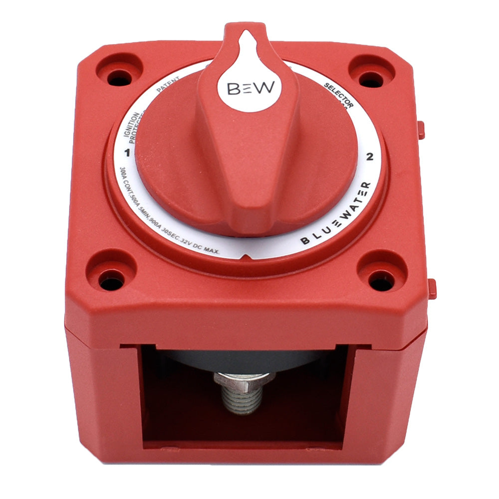 Bluewater OFF/1/2 Battery Switch - Surface Mount - Red