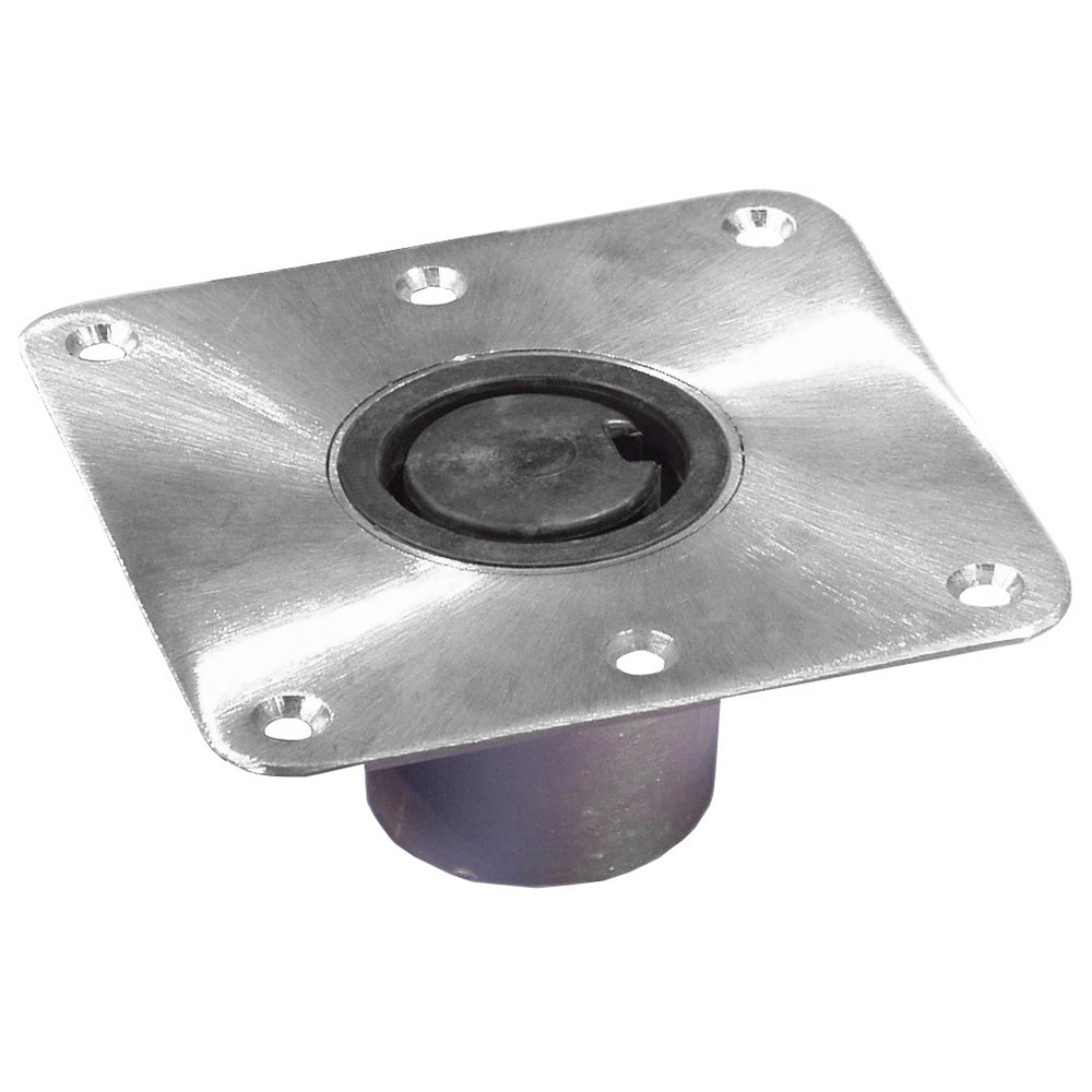 Springfield Marine, Springfield 2-3/8" Plug-In™ Stainless Steel Square Base - 7"x7"