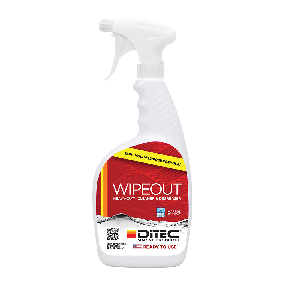 DiTEC Marine Products, DiTEC Wipeout Multi-Surface Cleaner - 32oz