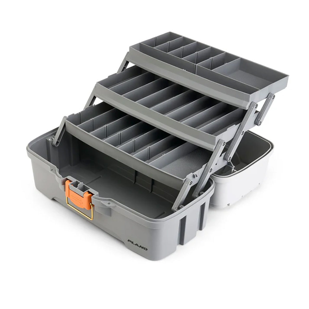 Plano Three-Tray Tackle Box - Light Grey/Dark Grey